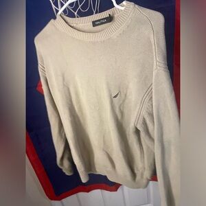 Nautica Crewneck beach tan & black